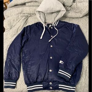 Starter Jacket Navy Blue (Urban Outfitters)